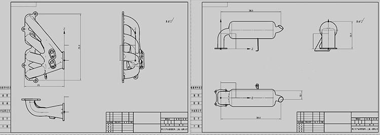 将逆向的3D数据转换为2D图纸,可用于零部件的加工生产。 将逆向的3D数据转换为2D图纸,可用于零部件的加工生产。