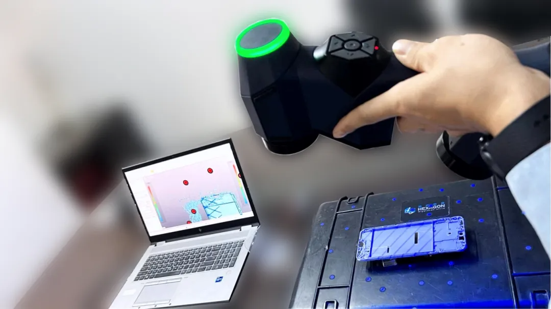 RigelScan手持激光3D扫描仪应用于手机治具的偏差检测 RigelScan手持激光3D扫描仪应用于手机治具的偏差检测